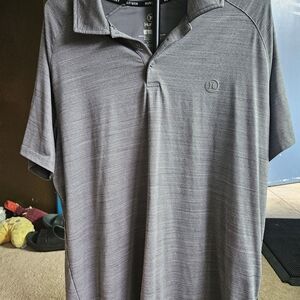 Hurley Men’s Heather Gray Polo with Subtle Texture